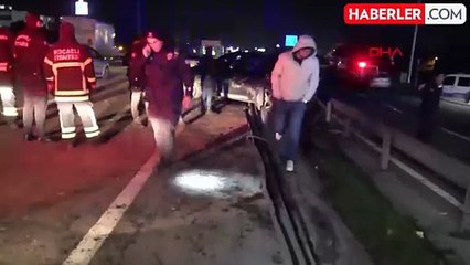 Gebze'de trafik kazası: Cip sürücüsü yaralanan arkadaşını terk edip kaçtı