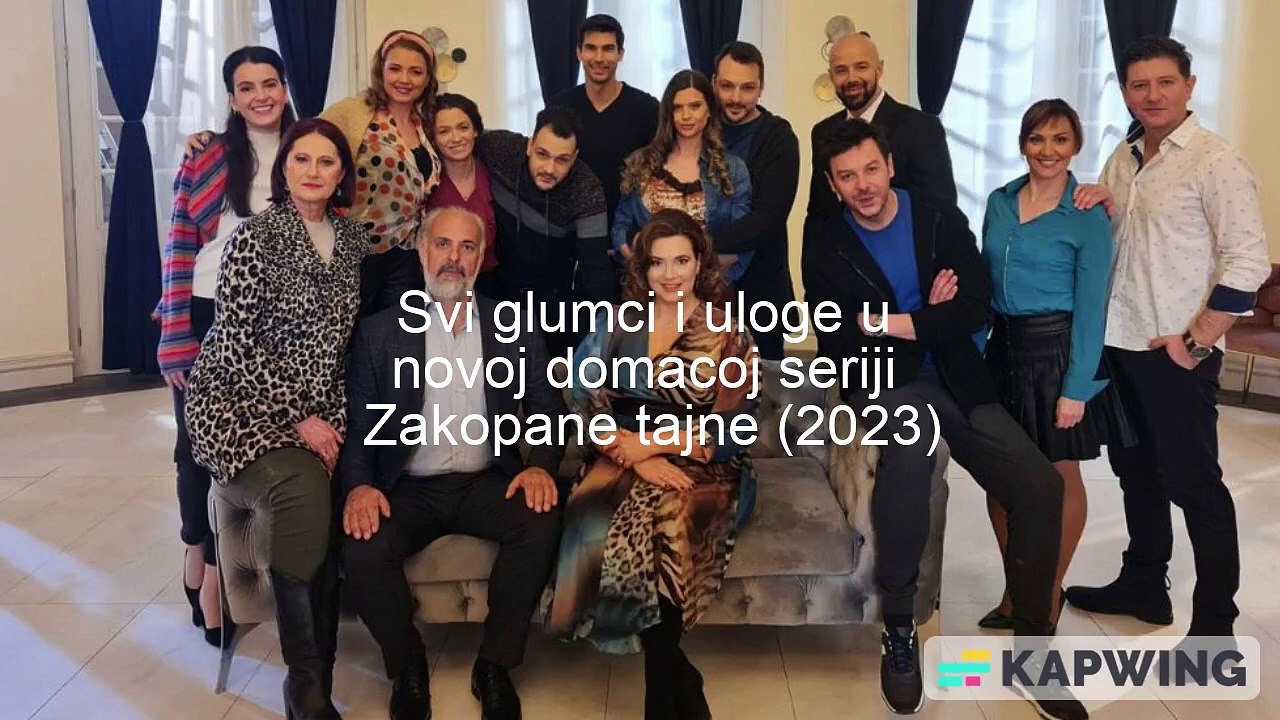 Zakopane tajne (nova domaca serija 2023) - svi glumci i uloge u seriji