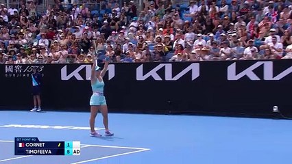 Alizé Cornet douchée d'entrée par Timofeeva : Les temps forts de leur 1er tour