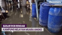 Banjir Rob Rusak Sejumlah Rumah Warga di Kampung Nelayan Muara Angke