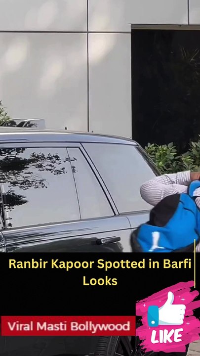 Ranbir Kapoor Spotted in Barfi Looks