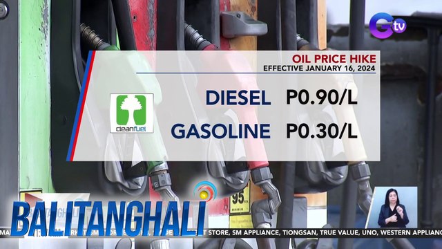 Presyo ng ilang oil products, muling tataas bukas | BT