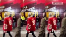 Taylor Swift Tackles the Cold During Travis Kelce's AFC Wild Card Game