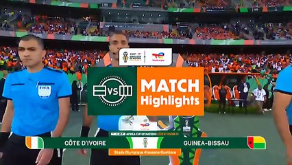 HIGHLIGHTS Côte d'Ivoire vs Guinea-Bissau  #TotalEnergiesA