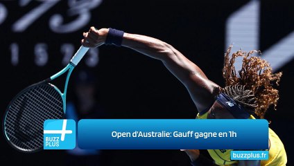 Open d'Australie: Gauff gagne en 1h