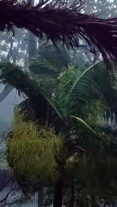 La Réunion face au mur de l'oeil de Belal