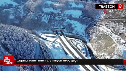Zigana Tüneli'nden 2,5 milyon araç geçti