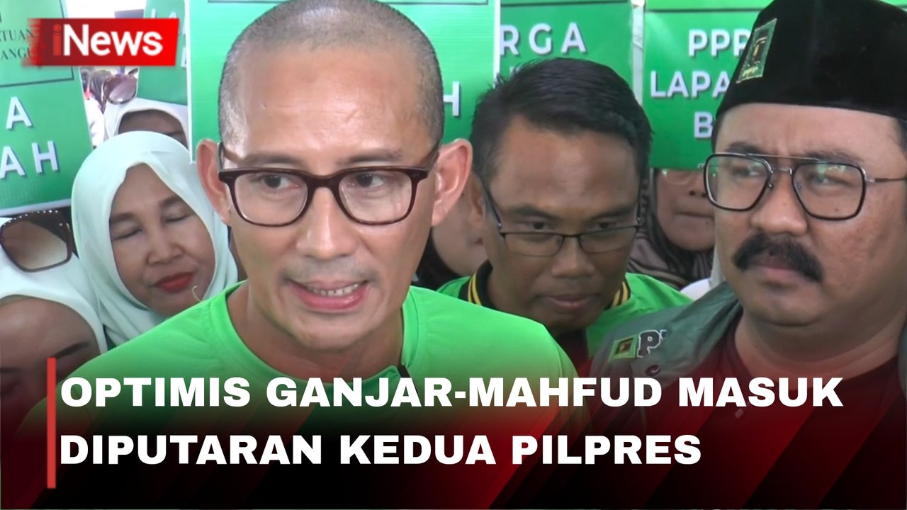 Sandiaga Uno Optimis Ganjar-Mahfud Masuk Putaran Kedua Pilpres 2024