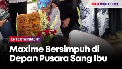 Maxime Bouttier Bersimpuh di Depan Pusara Sang Ibu Usai Pemakaman