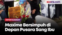 Maxime Bouttier Bersimpuh di Depan Pusara Sang Ibu Usai Pemakaman