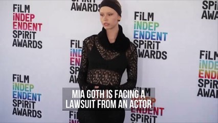 Mia Goth sued over alleged kick to background actor