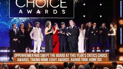 Oppenheimer wins big over Barbie at the 2024 Critics Choice Awards