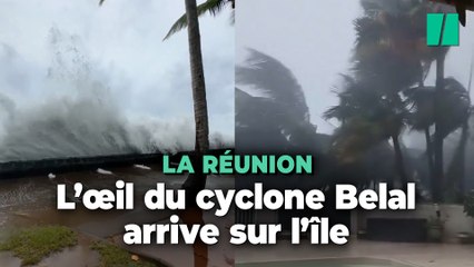 Cyclone Belal à la Réunion : les images de l’arrivée de l’œil du cyclone