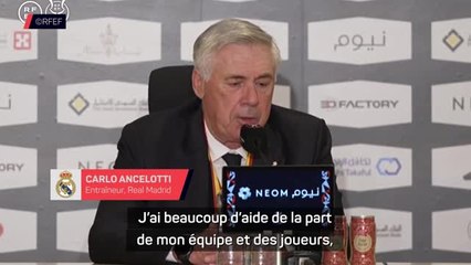 Supercoupe d'Espagne - Ancelotti : "Je suis sur un nuage aujourd'hui"
