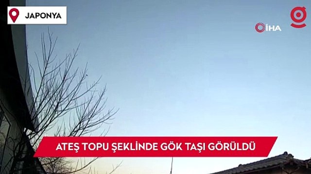 Japonya’da ateş topu şeklinde gök taşı görüldü