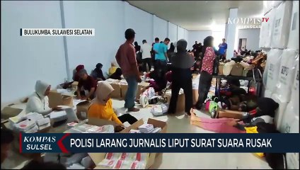 Polisi Larang Jurnalis Liput Surat Suara Rusak