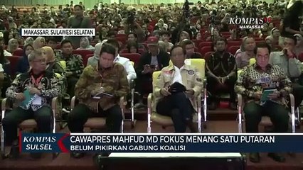 Capwapres Mahfud MD Fokus Menang Satu Putaran