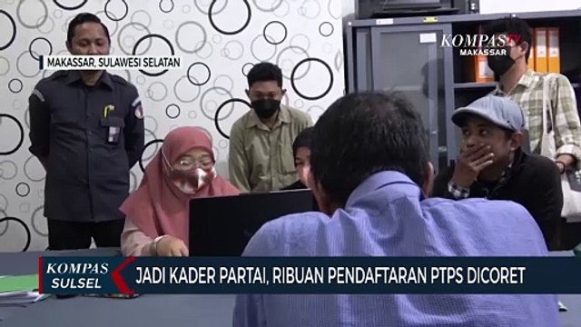 Jadi Kader Partai, Ribuan Pendaftaran PTPS Dicoret