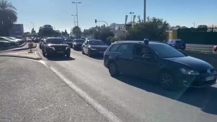 Début de l'opération escargot des VTC sur l'autoroute A8