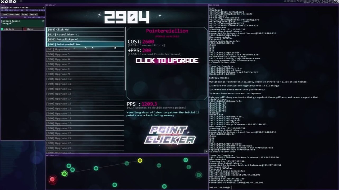 Hacknet: Die ungewöhnliche Hacker-Simulation lässt euch einen Mordfall aufklären