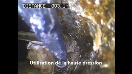 Vidéo CE Inspection Télévisée canalisation engorgée