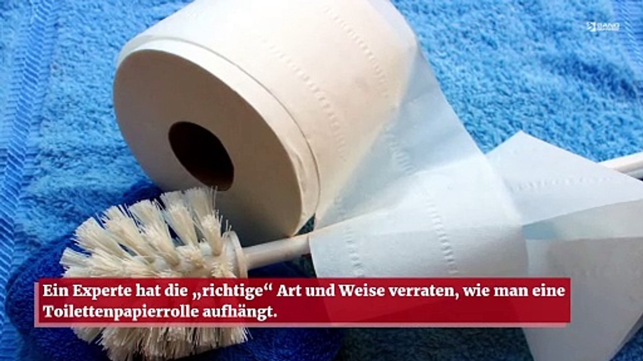 Experte bestätigt die richtige Art und Weise, wie man eine Toilettenpapierrolle aufhängt