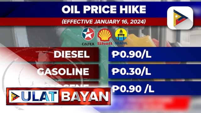 Taas-presyo sa mga produktong petrolyo, epektibo na bukas