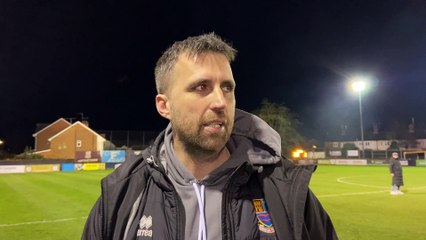 Farnham Town manager Paul Johnson post-Bridgwater United