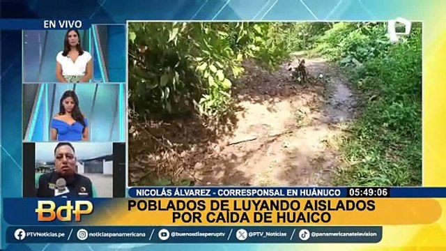 Huaico en Huánuco: poblado de Luyando está aislado y han perdido cultivos tras precipitaciones