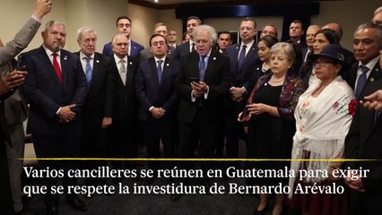 El comunicado de varios cancilleres para respaldar la investidura de Arévalo en Guatemala