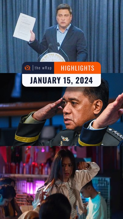 Rappler's highlights: Charter change, West Philippine Sea, My Sassy Girl remake | The wRap | January 15, 2024