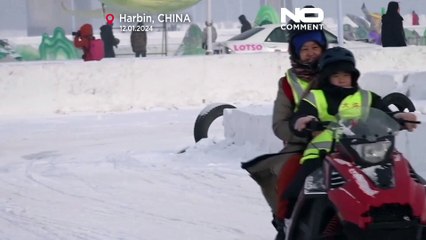 Chinas glitzernde "Eisstadt" Harbin zieht Millionen Touristen an
