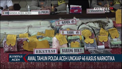 Awal Tahun Polda Aceh Ungkap 46 Kasus Narkotika