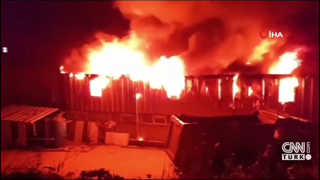 Beylikdüzü’nde makine üretim tesisinde yangın