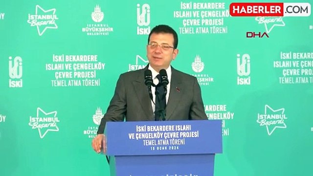 İstanbul Belediye Başkanı Ekrem İmamoğlu, BEKARDERE Islahı ve Çengelköy çevre projesi törenine katıldı