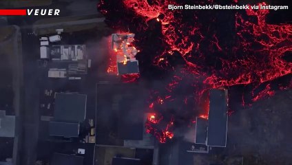Volcanic Eruption Continues and Has Now Consumed Homes in Iceland