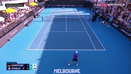 "J'ai aimé l'entrée en matière de Monfils, avec de l'agressivité et un tennis ambitieux"