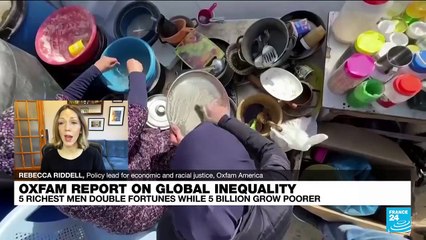World's top billionaires winners in economy 'built to redistribute wealth upwards', Oxfam expert says