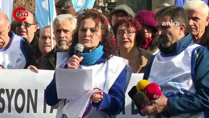 KESK'ten 'zam' protestosu"En düşük emekçi maaşı 53 bin TL, emekli maaşı 18 bin TL olmalı...