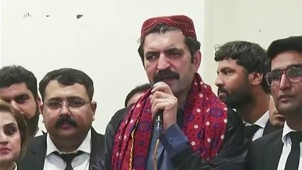 Sher Afzal Marwat Aggressive Speech at Hyderabad / PTI Bat Symbol Decision