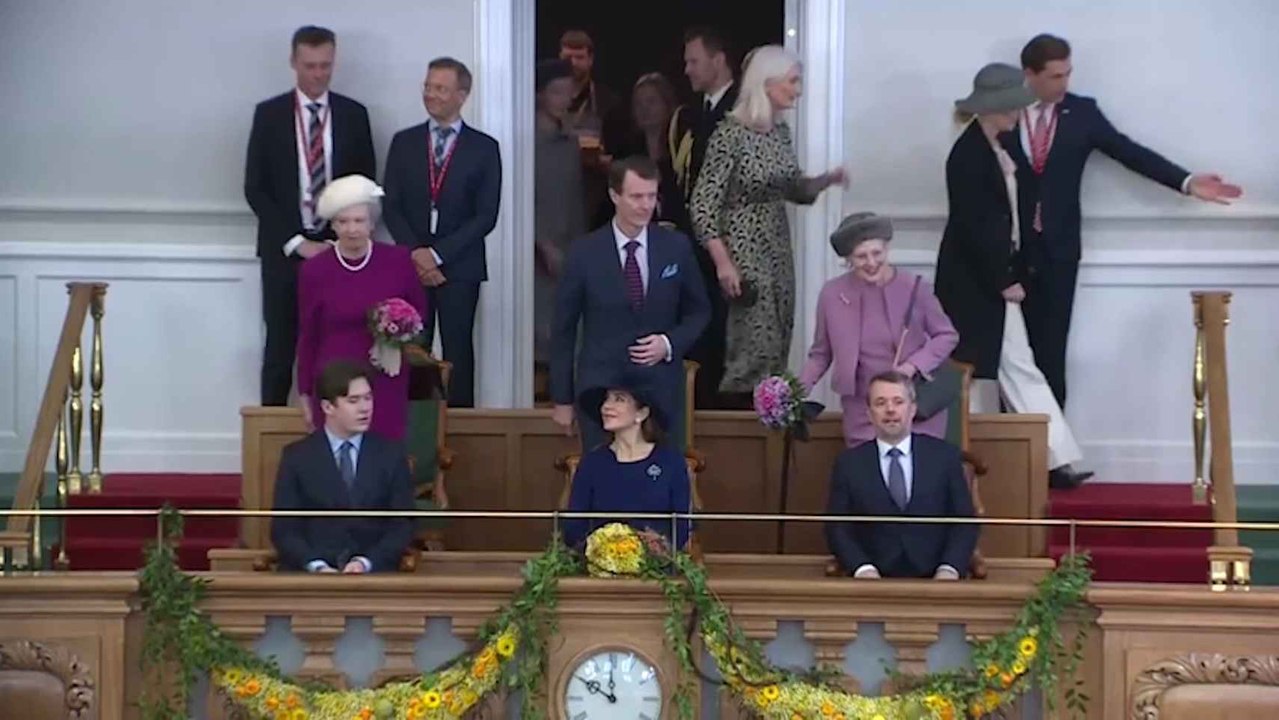 Primer acto oficial de los reyes Federico y Mary de Dinamarca