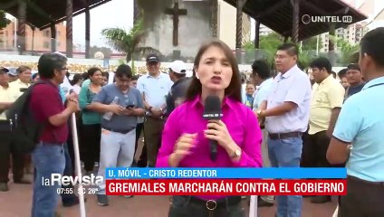 Gremiales marchan exigiendo actualizaciones en el sistema de Régimen Simplificado