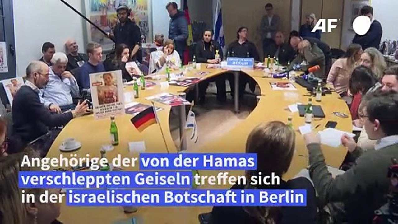 Angehörige von Hamas-Geiseln treffen sich in Berlin