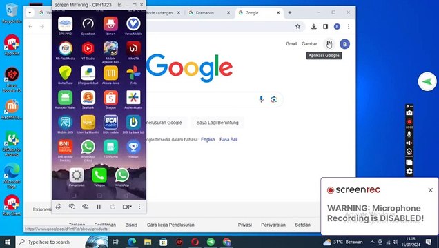 Cara menambah nomor telepon pemulihan dan email pemulihan pada akun google menggunakan browser pc
