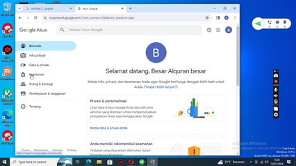 Cara membuat kode cadangan akun google