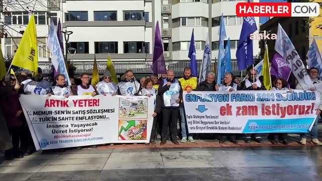 KESK, TÜİK'in açıkladığı enflasyon verilerini protesto etti