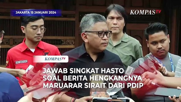 Jawab Singkat Hasto soal Berita Hengkangnya Maruarar Sirait dari PDIP