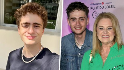 Hijo de Erika Buenfil reacciona a los ataques en redes cuestionando su preferencia sexual