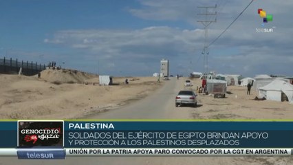 Gazatíes buscan refugio en la frontera con Egipto