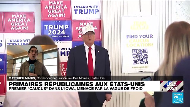 Primaires républicaines aux Etats-Unis : premier caucus dans l'Iowa, menacé par le froid